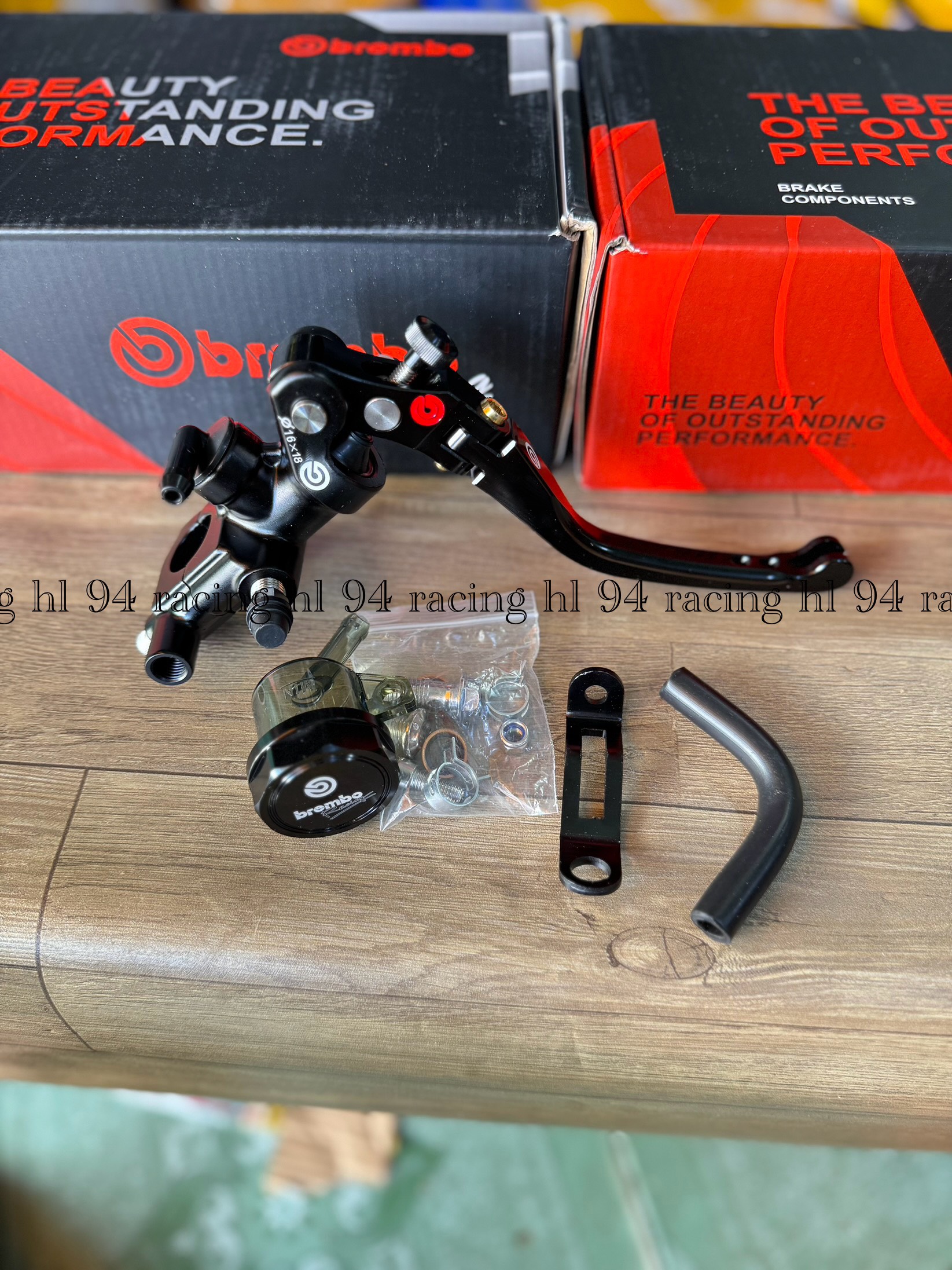 Tay thắng RCB bình dầu rời mod brembo A50 17mm phanh