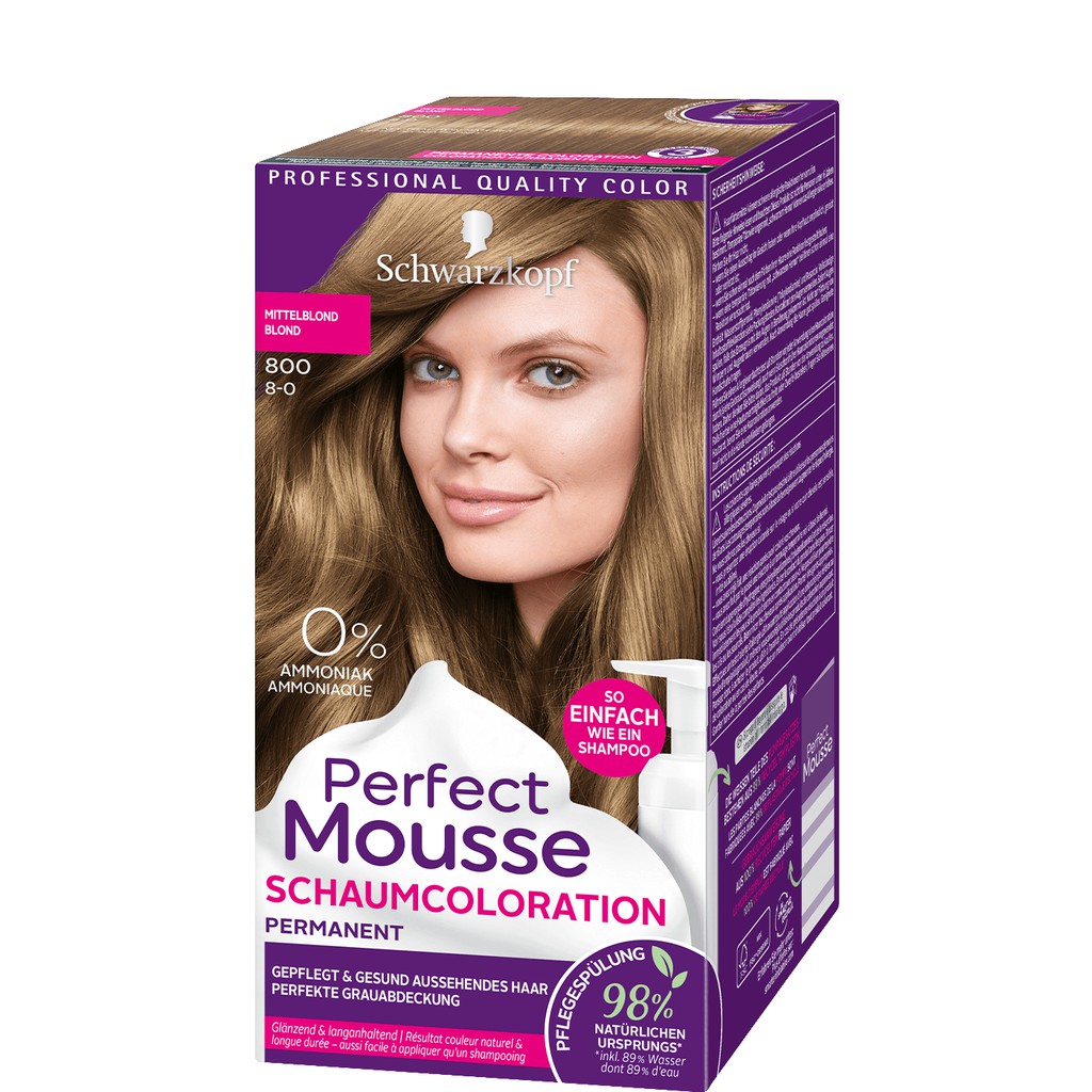 Thuốc nhuộm tóc dạng bọt Schwarzkopf Perfect Mousse - 388