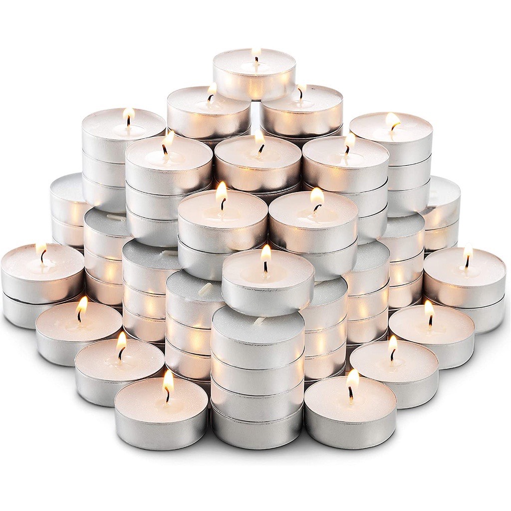 Nến Tealight Cháy 4h - Không mùi - Không Khói