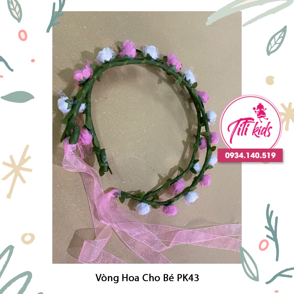 VÒNG HOA ĐỘI ĐẦU CHO BÉ GÁI TITIKIDS PK43