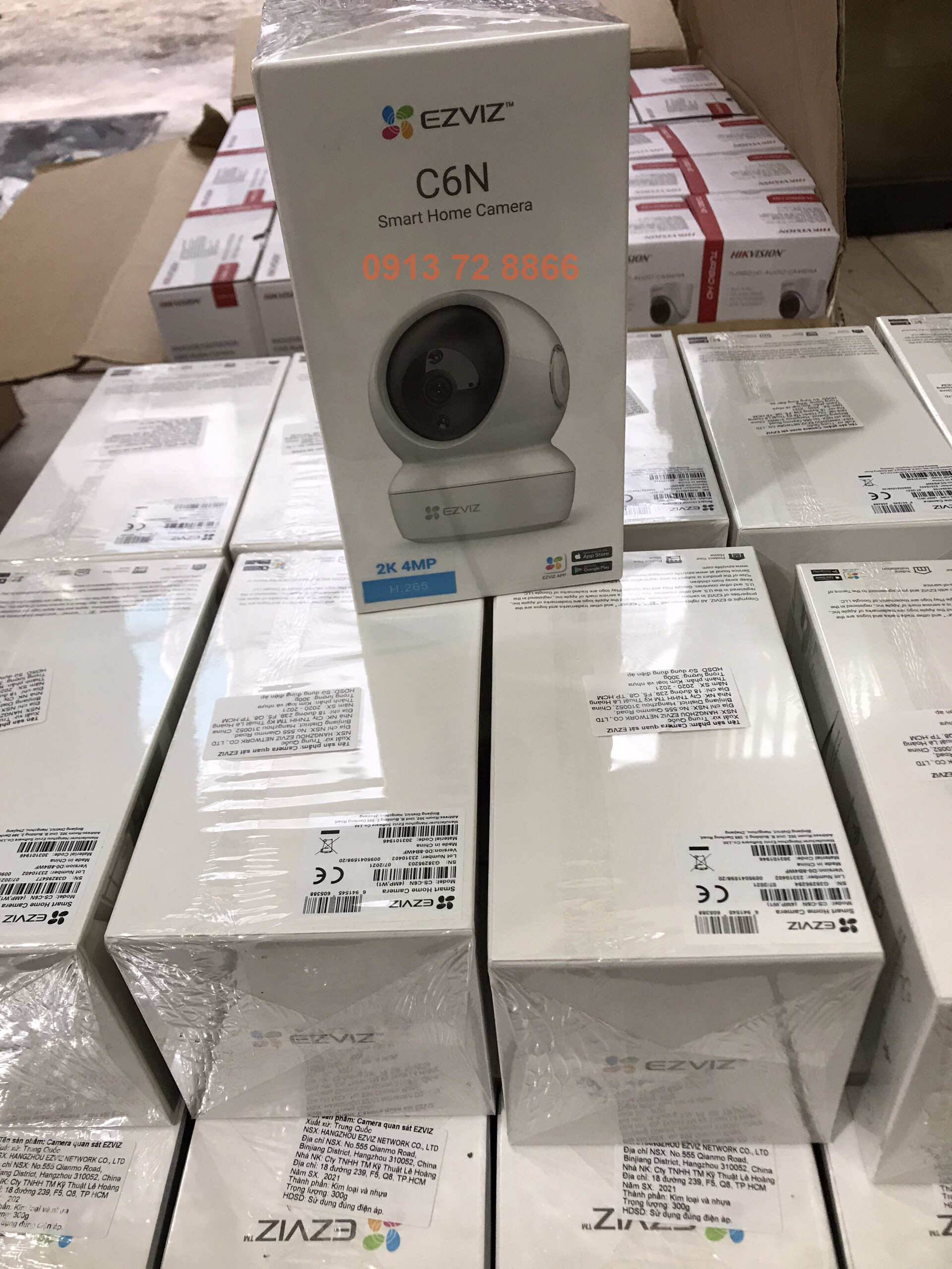 Camera WIFI Không Dây EZVIZ C6N 4MP 2K - Siêu nét