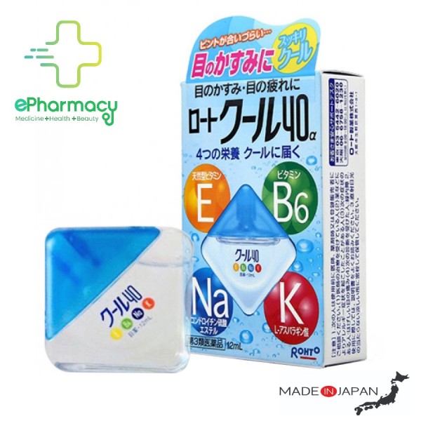 [HCM]Rohto Vita 40 - Nước nhỏ mắt Rohto Vitamin 40 Nhật Bản 12ml
