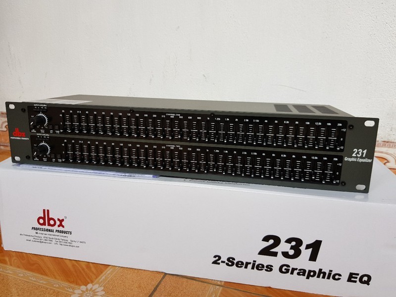 Lọc Equalizer dbx 231 – 2 tầng, xử lý 3 dải tần, cắt hú cực tốt