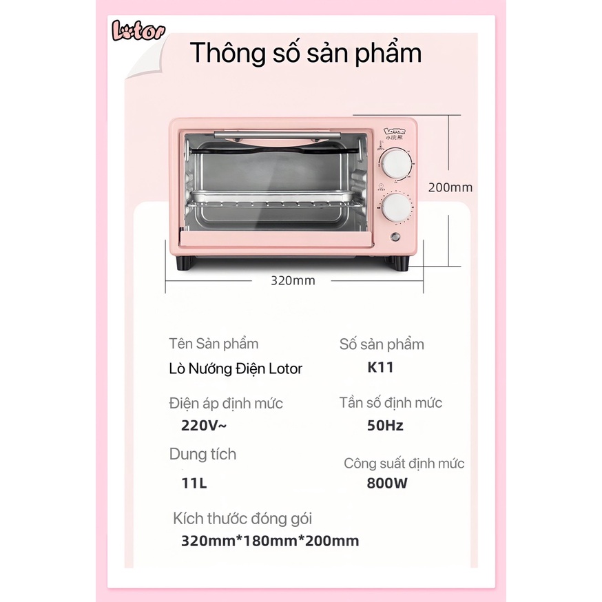 Lò nướng điện Lotor KX1001