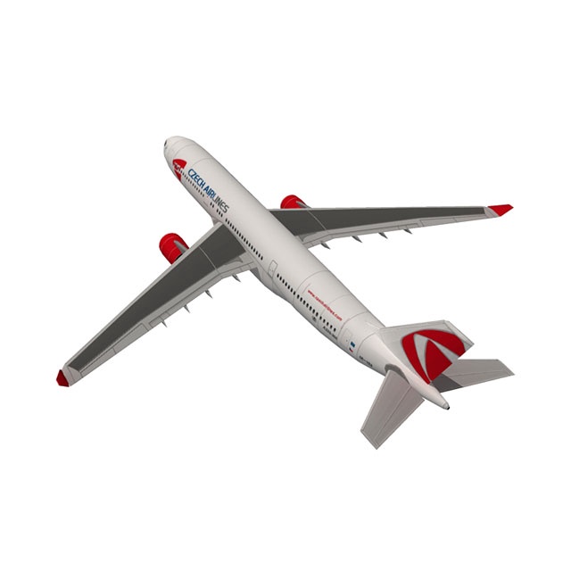 Mô hình giấy 3D  máy bay A330-300 CSA Czech Airlines