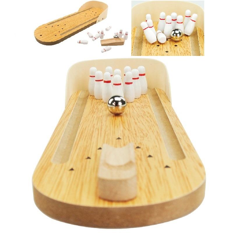 Đồ chơi trẻ em bằng gỗ - Bowling Game mini, Bộ đồ chơi An toàn, nâng cao hệ vận động của bé. Sản phẩm chất lượng cao. ( GỖ )