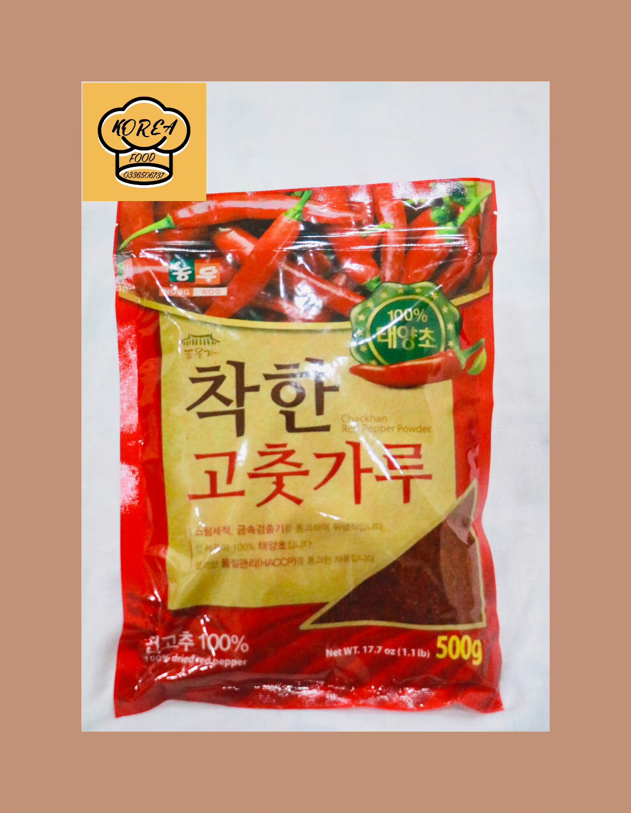 Ớt bột mịn Hàn Quốc 500g