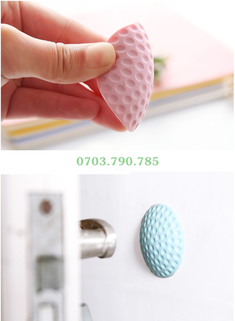 [HCM]Set 2 Miếng Dán Silicon Chống Va Đập Cửa