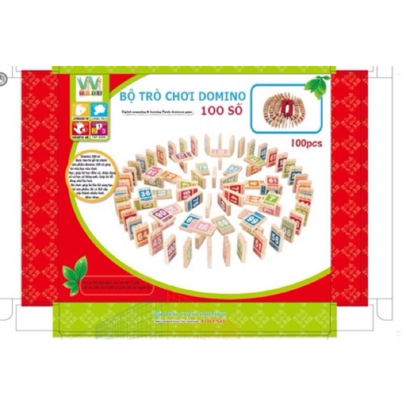Đồ Chơi Domino 100 số học toán