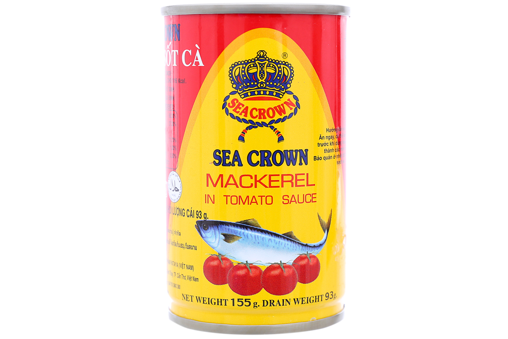 [HCM]1 lốc gồm 10 hộp cá nục sốt cà Sea Crown hộp 155g