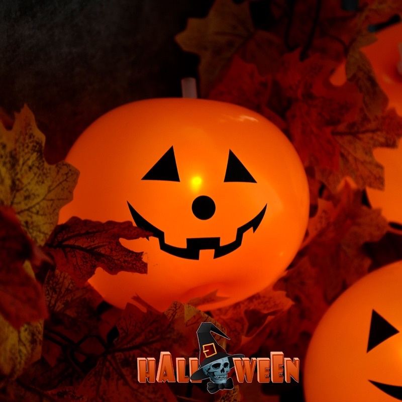 Sét 5 quả bóng bay bí ngô halloween