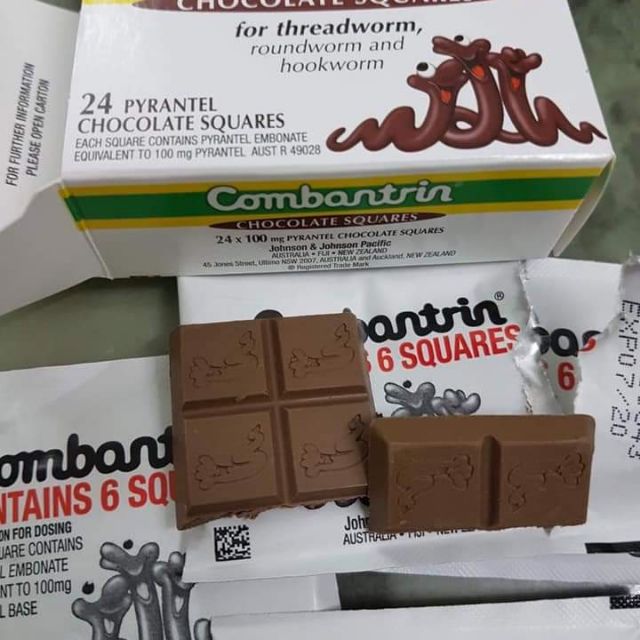 Tẩy Giun Socola Úc Combantrin - VỈ 6 VIÊN