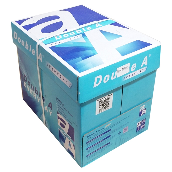 Thùng giấy in Double A A4 70gsm 5 Ream