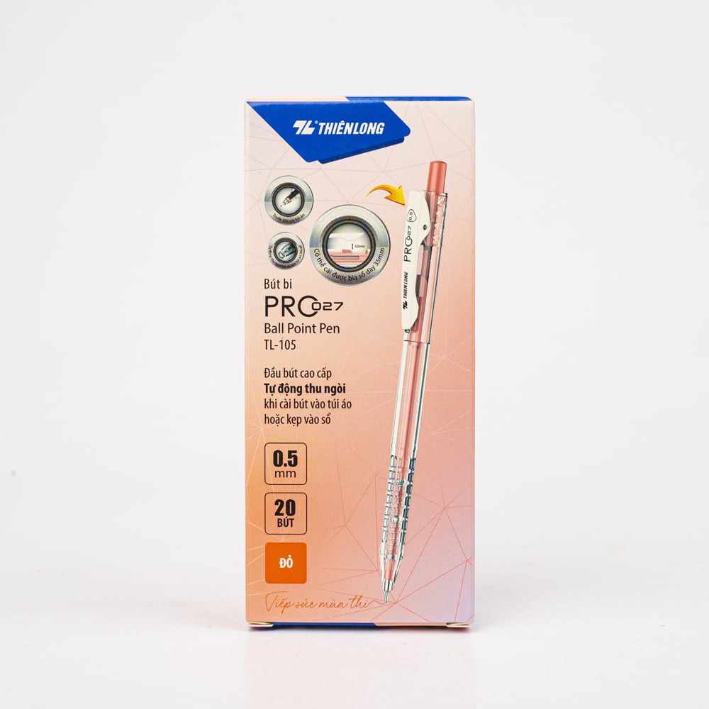 Bút bi màu pastel PRO 027 Thiên Long TL-105