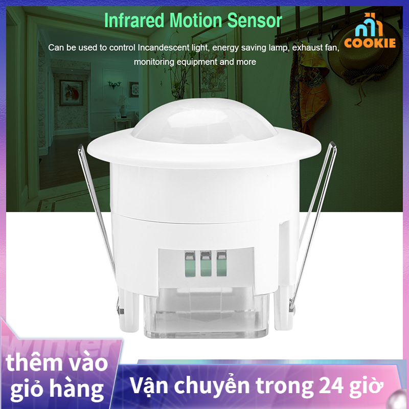 110V-240V Adjustable Body Motion Movement Ceiling Infrared Sensor Detector Light Bulb Switch