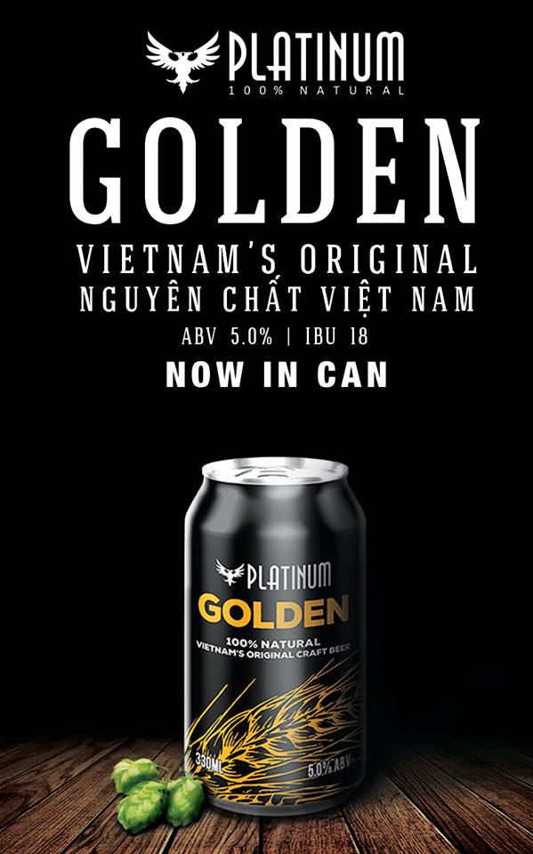 [HCM]Bia Platinum Golden 5% 330ml
