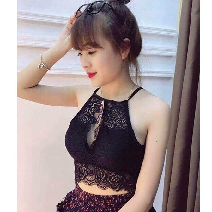 Áo bra cổ yếm , Áo bra ren gợi cảm trẻ trung hàng đẹp