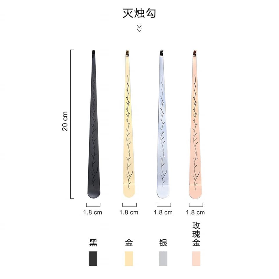 bộ dụng cụ chăm sóc nến đầy đủ 5 món sang chảnh