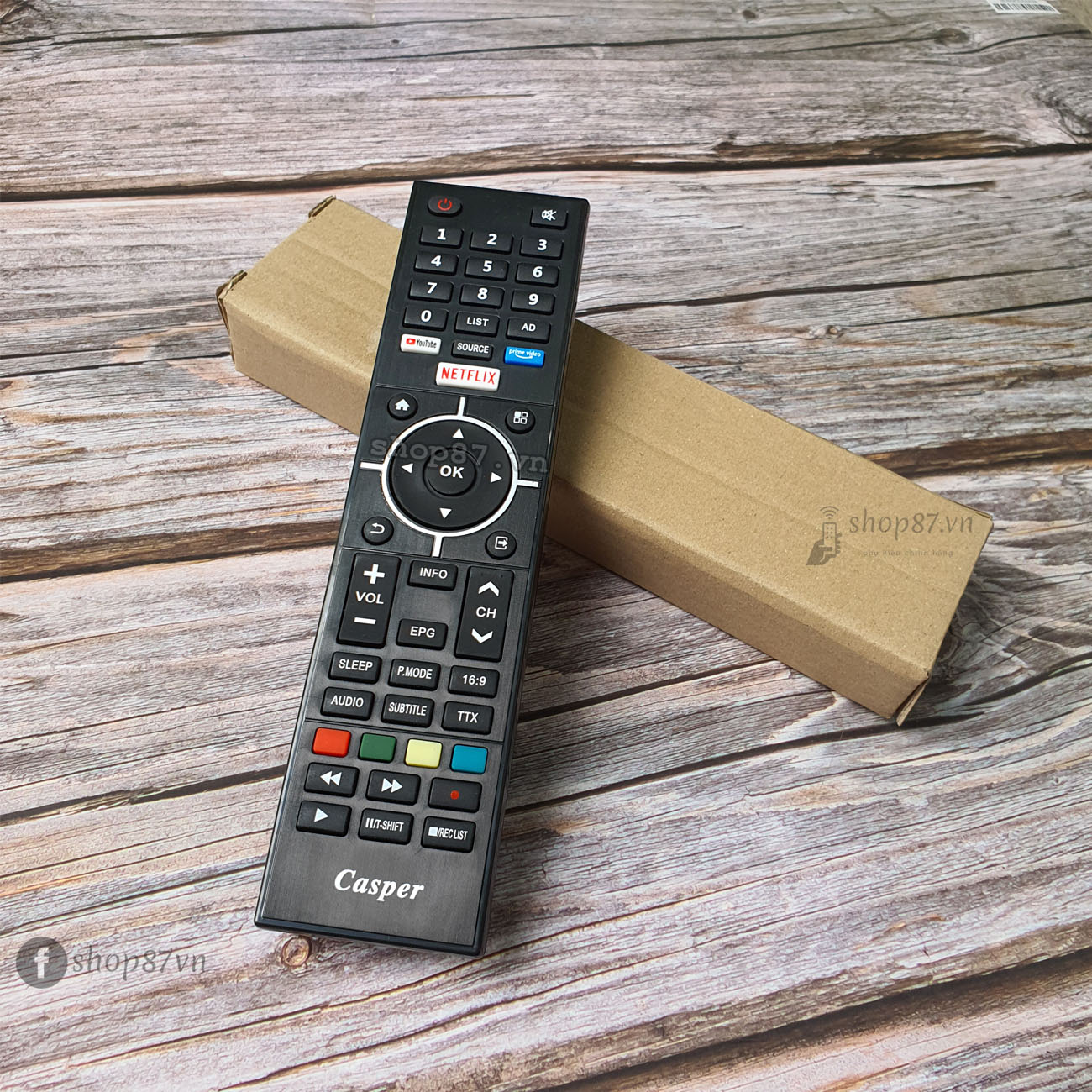 Điều khiển tv Casper Smart PrimeVideo Netflix
