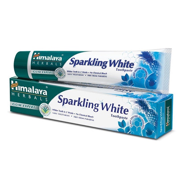 [Chính Hãng] Kem Đánh Răng Trắng Sáng Lấp Lánh | Himalaya Sparkling White Toothpaste 100g