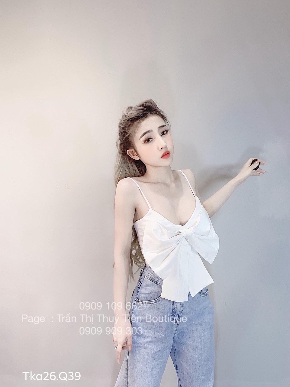 [HCM]ÁO 2 DÂY THẮT NƠ TRƯỚC DỄ THƯƠNG