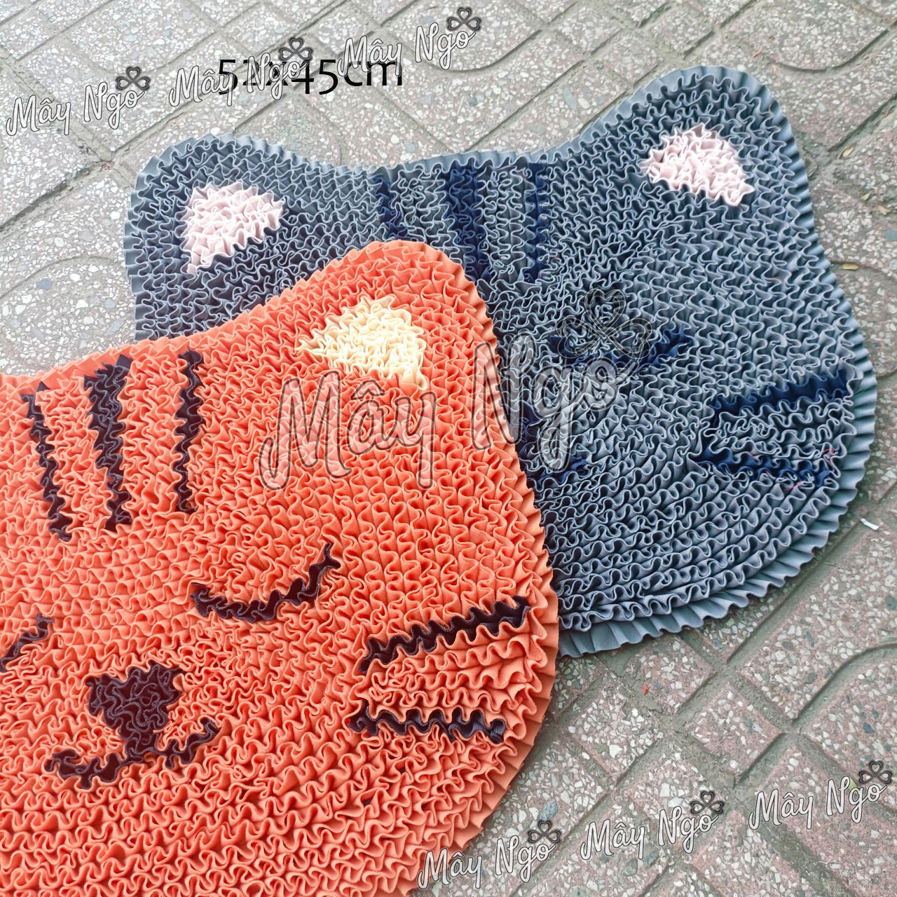 Thảm lau chân hình mèo, thảm trang trí hình thú