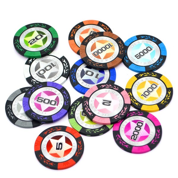 Set 10 Chip poker có số ( phỉnh poker ) chất nhựa cao cấp PK7