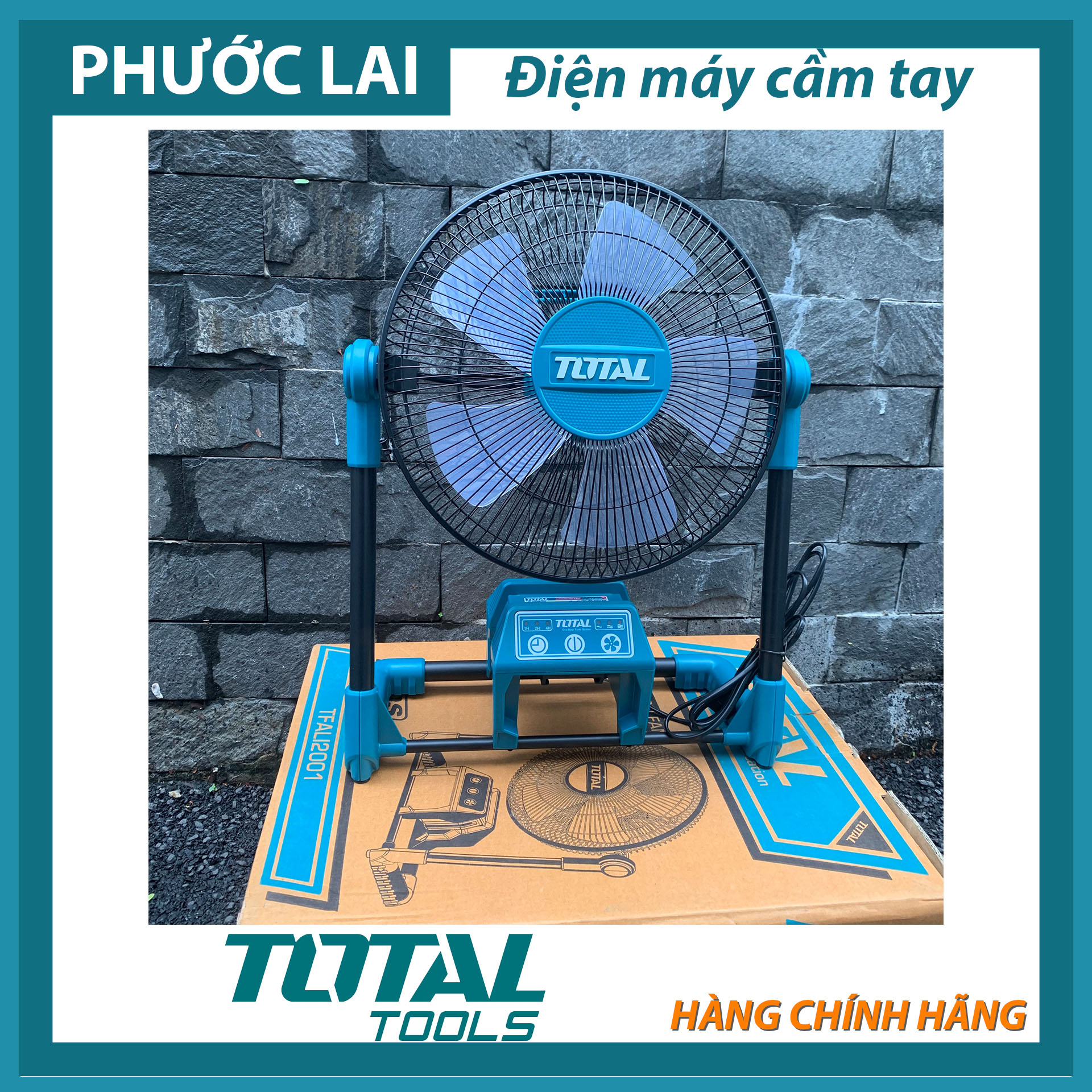 Quạt máy dùng pin Total TFALI2001