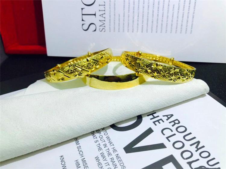 Vòng Tay Nữ Mạ Vàng 18k trơn