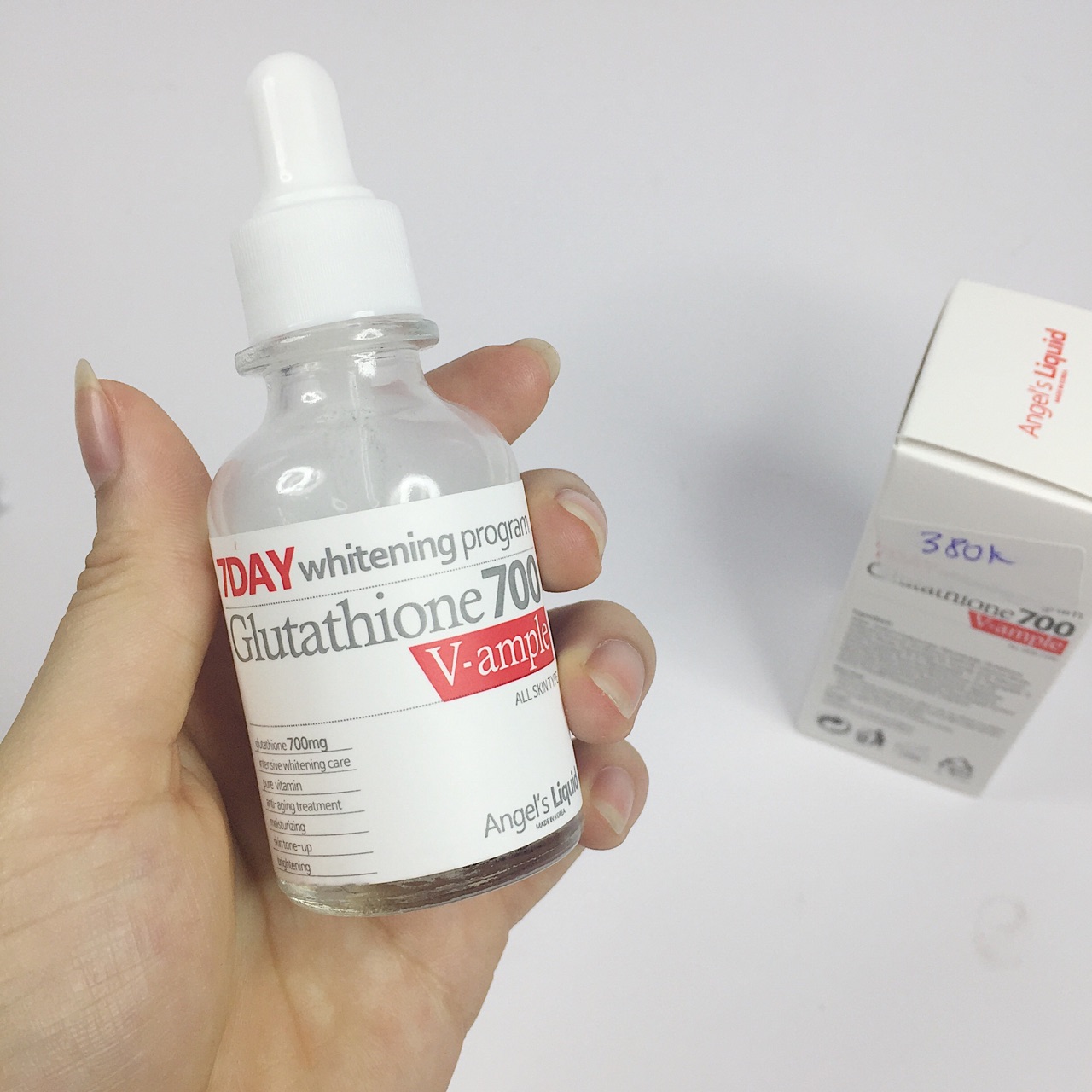 [HCM]Huyết Thanh Trắng Da 7day Whitening Program Glutathione 700 V-Ample