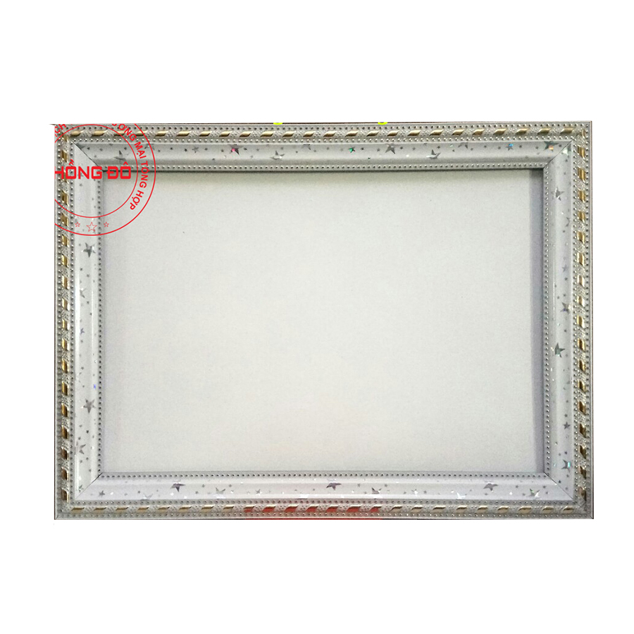 Khung bằng khen A4 trắng sao