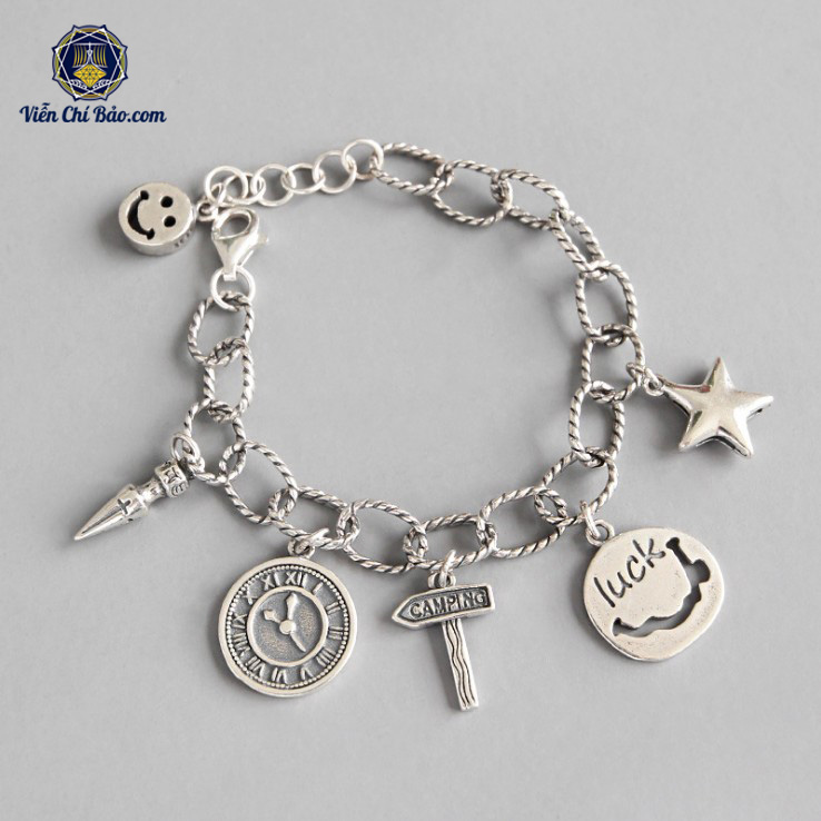 Lắc tay bạc Lucky Star
