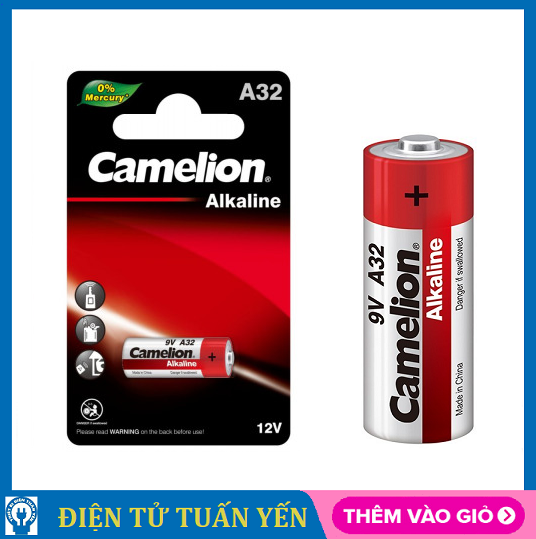 Pin A32 Camelion Alkaline 9V dùng cho remote cửa cuốn - Hàng chính hãng