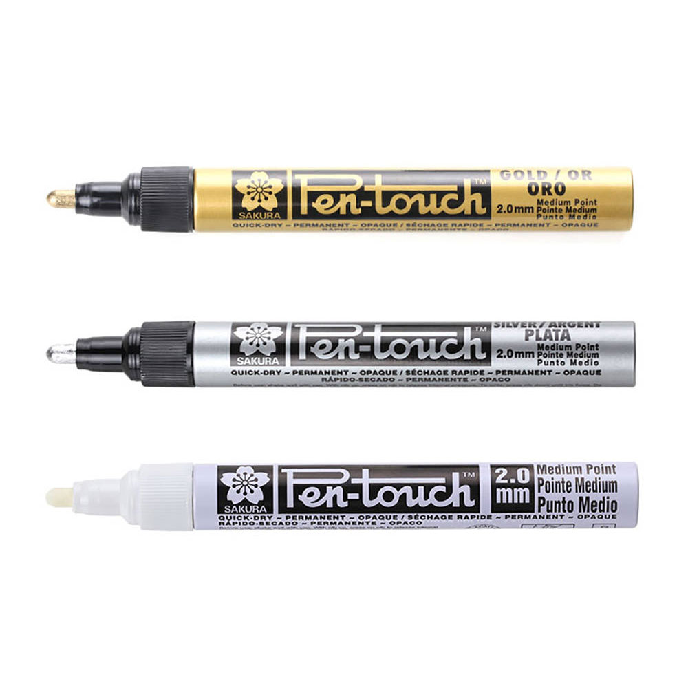 Bút sơn dầu vẽ lên mọi bề mặt Sakura Pentouch Medium Point - Ngòi 2.0mm