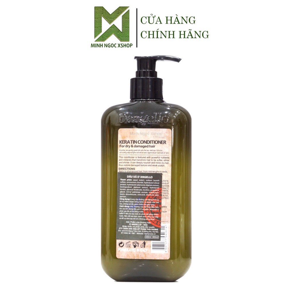 Dầu xả phục hồi siêu mượt Dangello Keratin 500ML