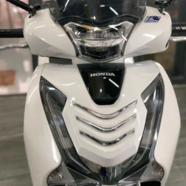 Mặt nạ SH 2020 kiểu 3 Sọc Xi màu Trắng