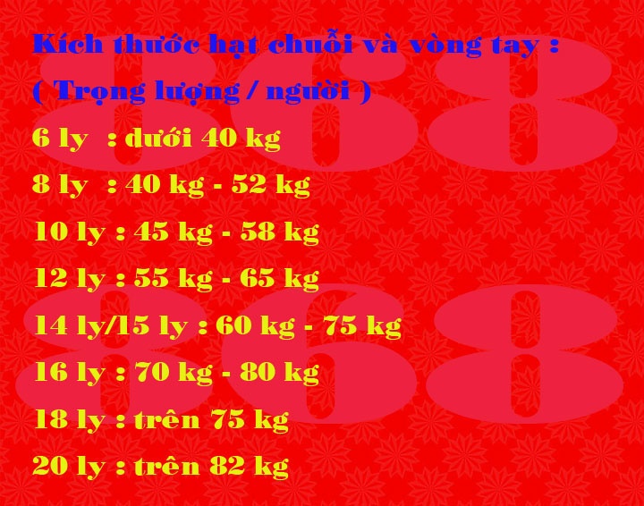 [HCM]VÒNG TAY MÃ NÃO ĐỎ BẦU 13MM X 18MM