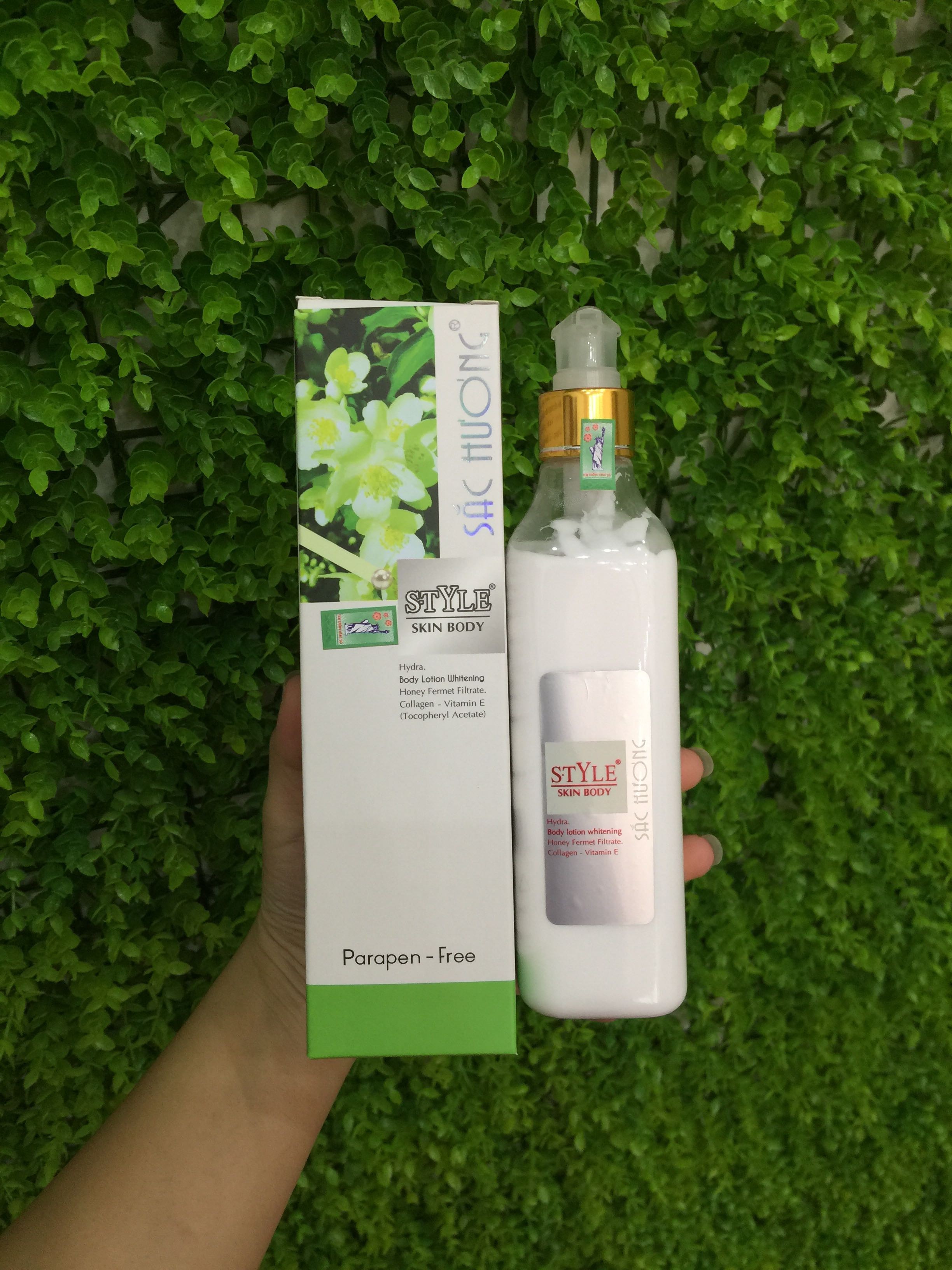 Kem dưỡng trắng da toàn thân Sắc Hương 250ml