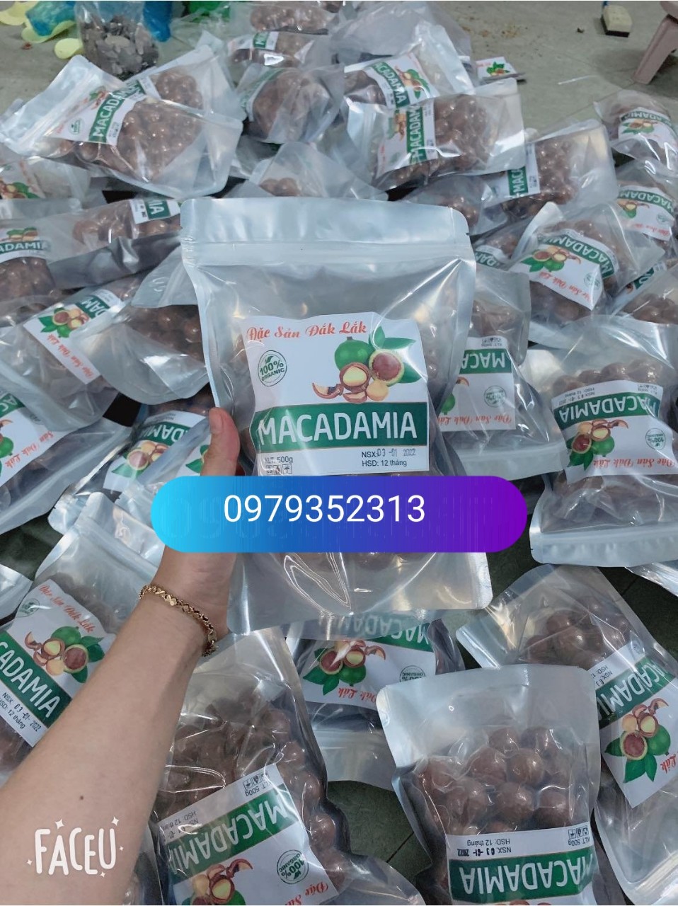 Macca Đak Lak Sấy Loại 1 - Size Đại (500Gr) MCĐ01