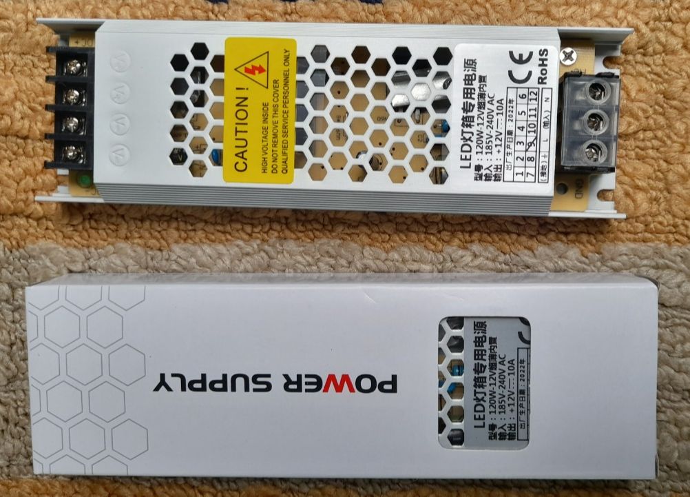 Nguồn 12v 10a 120w, nguồn mỏng 12v 10a công suất 120w