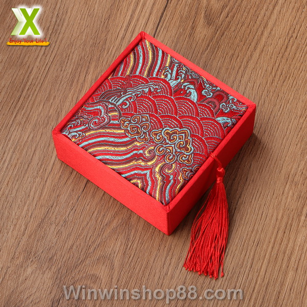 Hộp Gấm Thêu Họa Tiết Đựng Chuỗi Vòng, Đựng Vòng Tay Sang Trọng V.3