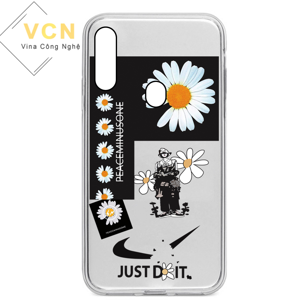 Ốp lưng OPPO A31 Hoa Cúc Peaceminusone dẻo trong in hình nổi 5D(sản phẩm có mẫu 6)