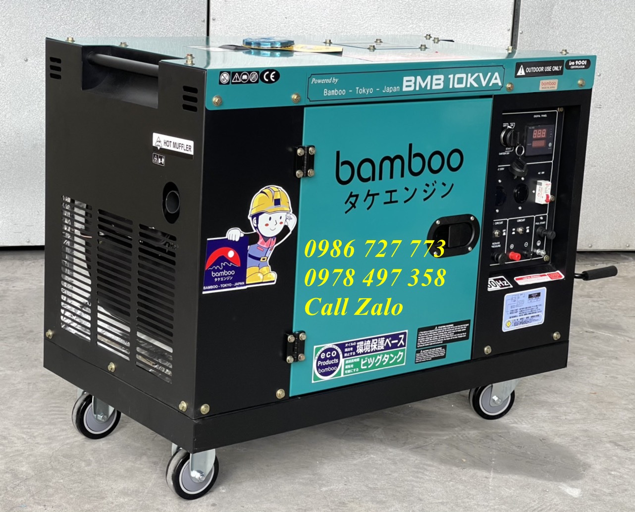 Bán máy phát điện Bamboo 10kva chạy dầu giá rẻ