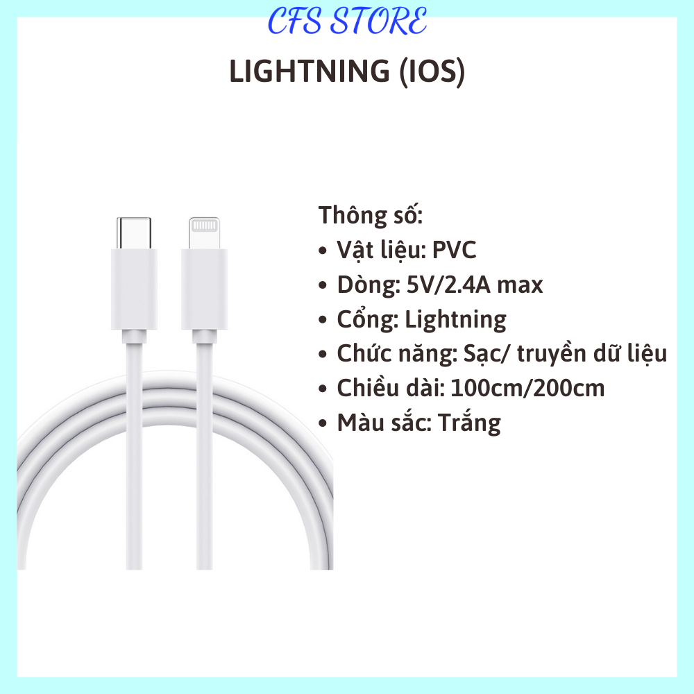 Dây cáp sạc điện thoại, sạc nhanh, đầu sạc đa năng USB ra type C micro usb lightning