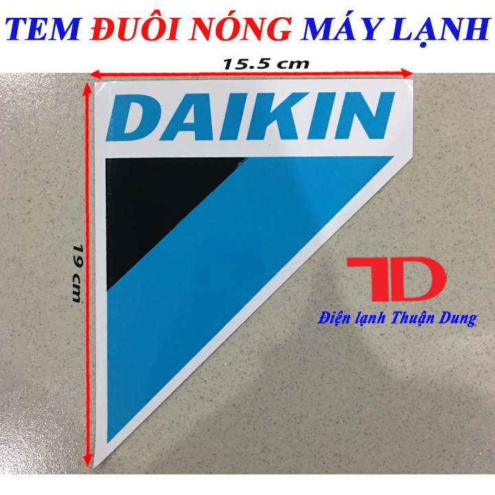 Tem đuôi nóng máy lạnh DAIKIN lớn