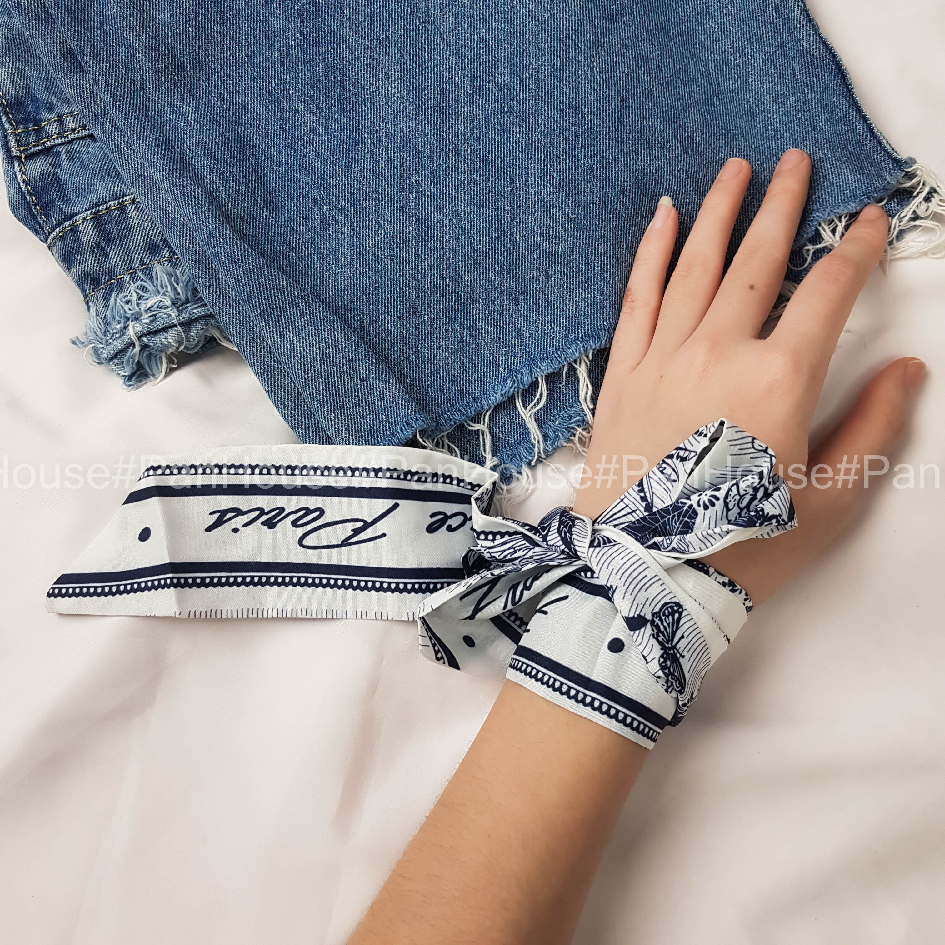 Khăn lụa buộc tóc, băng đô phong cách Retro thanh lịch