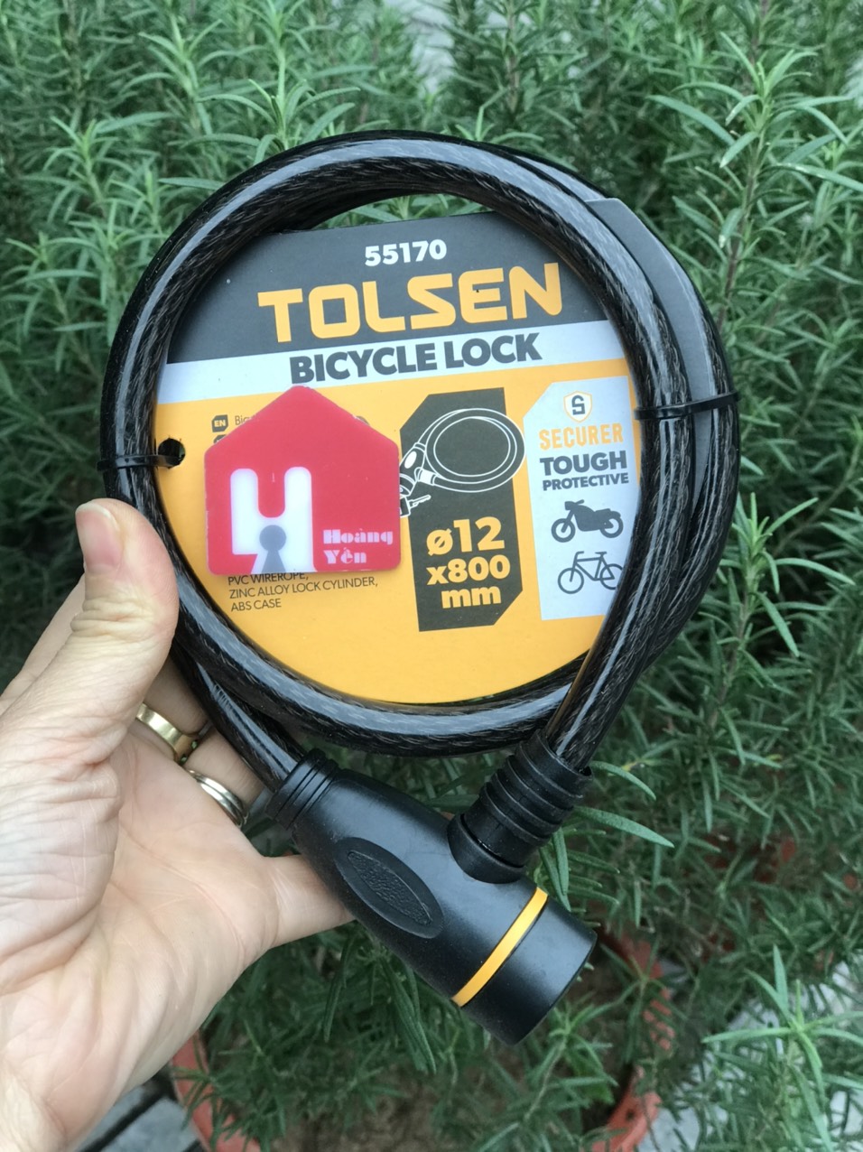 Ổ Khóa Dây xe đạp Tolsen 55170 (80cm )