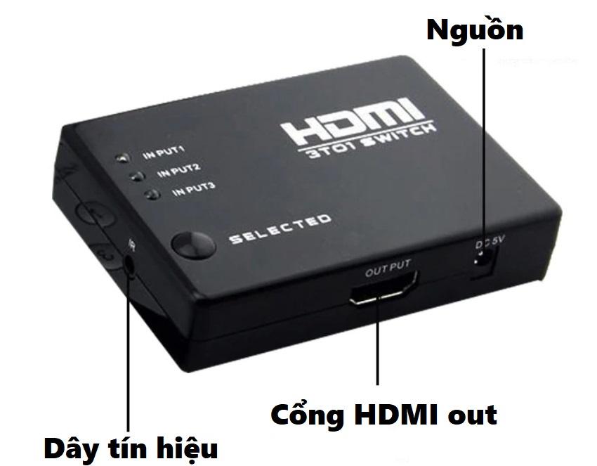 3 Ports HDMI Switch Switcher 3 in 1 out (Intl)