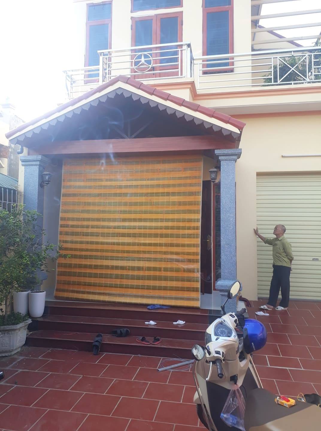 mành tre trúc sơn  vàng giá rẻ