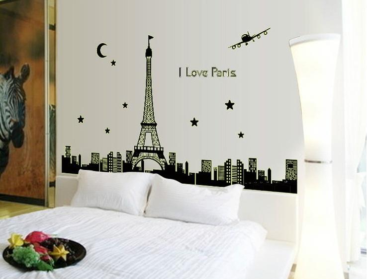 Decal dán tường Paris- P23-vivadecal